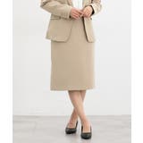 ダークベージュ | ボトムス スカート ひざ丈 | Honeys