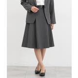 杢チャコール | ボトムス スカート ひざ丈 | Honeys