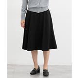 ブラック | ボトムス スカート ひざ丈 | Honeys