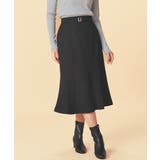 ブラック | ボトムス スカート ひざ丈 | Honeys