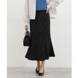クロ水玉 | ボトムス スカート ロングスカート | Honeys