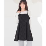 ブラック | ワンピース ノースリーブ ミニ丈 | Honeys