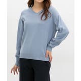 サックス | トップス ニット セーター | Honeys