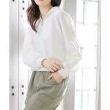 アイボリー | パーカー ハーフジップ スウェット | Honeys