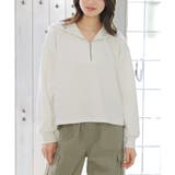 パーカー ハーフジップ スウェット | Honeys | 詳細画像21 