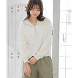 パーカー ハーフジップ スウェット | Honeys | 詳細画像5 