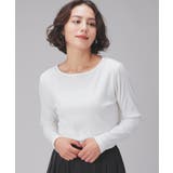 アイボリー | トップス カットソー 長袖 | Honeys