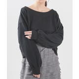 ブラック | トップス スウェット 長袖 | Honeys