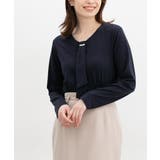 ネイビー | トップス カットソー 長袖 | Honeys