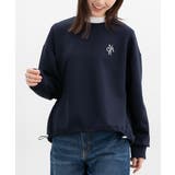 ネイビー | トップス スウェット 長袖 | Honeys