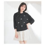 トップス カットソー リボン付トップス | Honeys | 詳細画像8