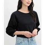 ブラック | トップス カットソー レース使いトップス | Honeys
