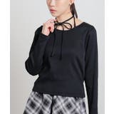 ブラック | トップス カットソー 長袖 | Honeys