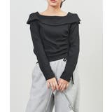 ブラック | トップス カットソー 長袖 | Honeys