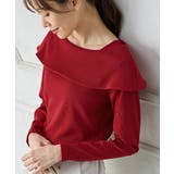 レッド | トップス カットソー 長袖 | Honeys