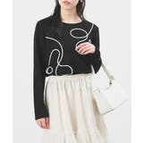 ブラック | トップス カットソー 長袖 | Honeys