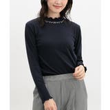 ネイビー | トップス カットソー 長袖 | Honeys