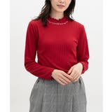 レッド | トップス カットソー 長袖 | Honeys