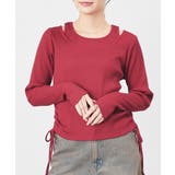 ボルドー | トップス カットソー 長袖 | Honeys