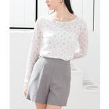 オフ花柄 | トップス カットソー 長袖 | Honeys