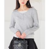 杢グレー | トップス カットソー 長袖 | Honeys