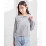 杢グレー | トップス カットソー 長袖 | Honeys