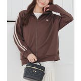 ブラウン | トップス トラックジャケット スウェット | Honeys