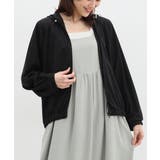 ブラック | トップス パーカー ジップパーカー | Honeys