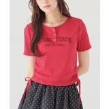 レッド | トップス カットソー 半袖 | Honeys