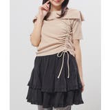 ベージュ | トップス カットソー 半袖 | Honeys