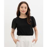 ブラック | トップス カットソー 半袖 | Honeys