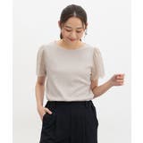 ライトベージュ | トップス カットソー 半袖 | Honeys