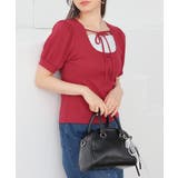 レッド | トップス カットソー 半袖 | Honeys