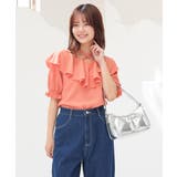 オレンジ | トップス カットソー 半袖 | Honeys