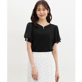 ブラック | トップス カットソー 半袖 | Honeys