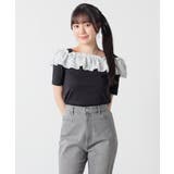 ブラック | トップス カットソー 半袖 | Honeys
