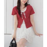 レッド | トップス カットソー 半袖 | Honeys