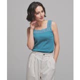 ブルーグリーン | 【ハニーズ】トップス タンクトップ レースタンク | Honeys