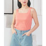 オレンジ | トップス タンクトップ ストレッチ | Honeys