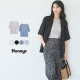 【ハニーズ】トップス カットソー シアー | Honeys | 詳細画像1 