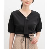 ブラック | トップス カットソー 半袖 | Honeys