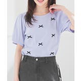 ラベンダー | トップス カットソー 半袖 | Honeys