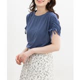 ブルー | 【ハニーズ】トップス カットソー 半袖 | Honeys