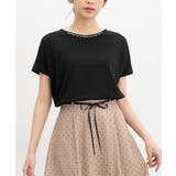 ブラック | トップス カットソー 半袖 | Honeys