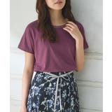 ピンクパープル | トップス カットソー 半袖 | Honeys