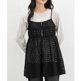 ブラック | トップス キャミソール キャミチュニック | Honeys