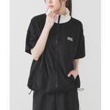 ブラック | トップス スウェット 半袖 | Honeys