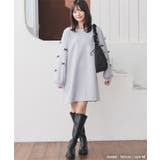 ワンピース 長袖 ミニ丈 | Honeys | 詳細画像3 