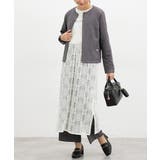 アイボリー | ワンピース ノースリーブ ロング丈 | Honeys