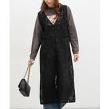 ブラック | ワンピース ノースリーブ ロング丈 | Honeys